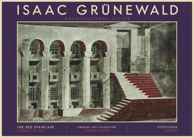 Isaac Grünewald The Steps of Silence No5 - Plakát