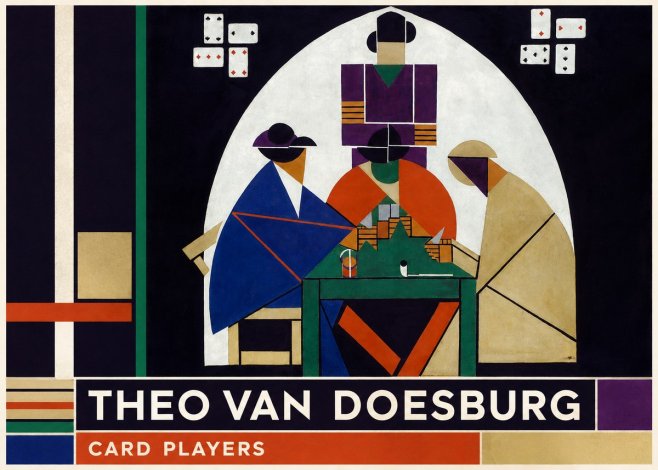 Theo van Doesburg Card Players No2 - Plakát