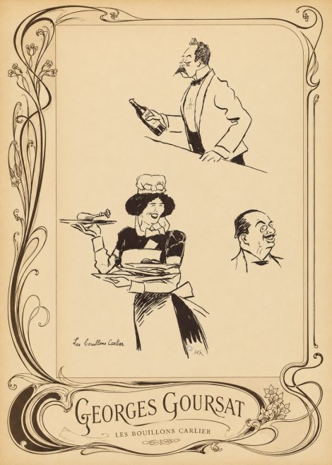 Georges Goursat Les Bouillons Carlier I No5 - Plakát