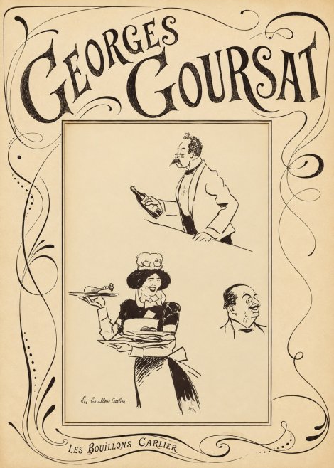 Georges Goursat Les Bouillons Carlier I No6 - Plakát