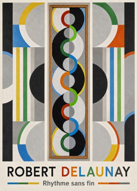Robert Delaunay Rythme Sans Fin II No1 - Plakát