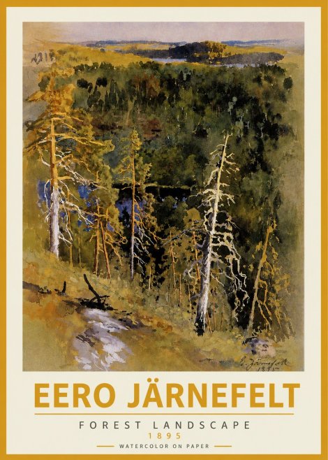 Eero Järnefelt Forest Landscape II No3 - Plakát