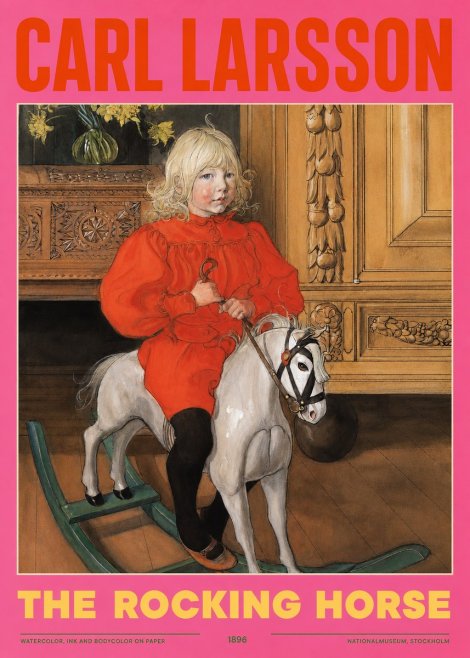 Carl Larsson The Rocking Horse No2 - Plakát