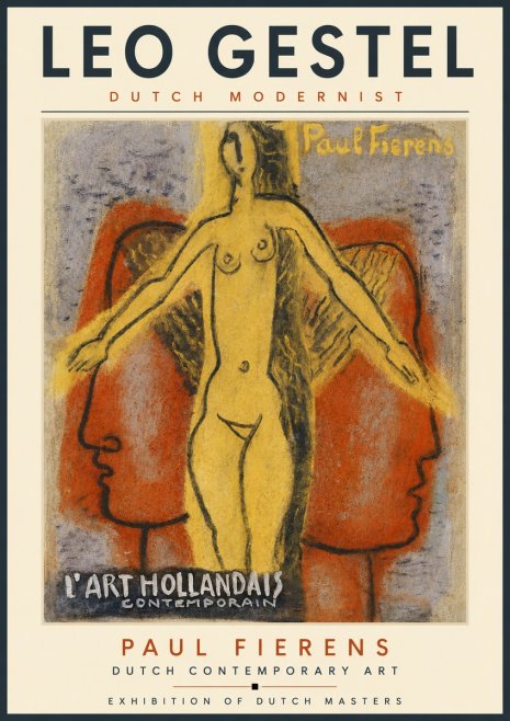 Leo Gestel L'art Hollandais Contemporain I No6 - Plakát