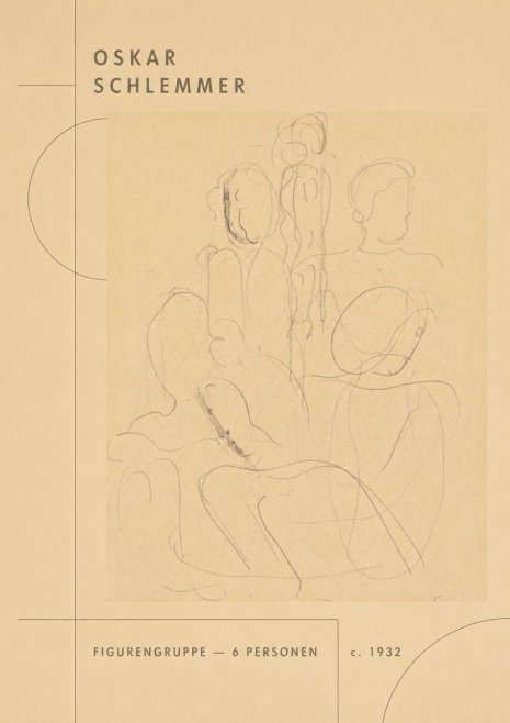 Oskar Schlemmer Figurengruppe - 6 Personen No2 - Plakát