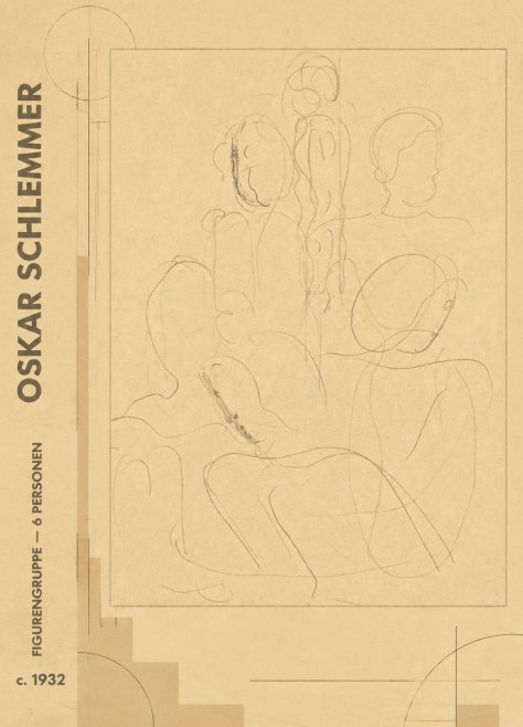 Oskar Schlemmer Figurengruppe - 6 Personen No5 - Plakát