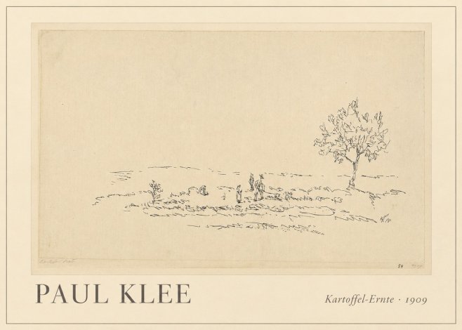 Paul Klee Kartoffel-ernte No1 - Plakát
