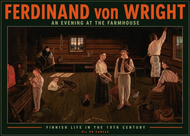 Ferdinand von Wright An Evening at the Farmhouse No2 - Plakát
