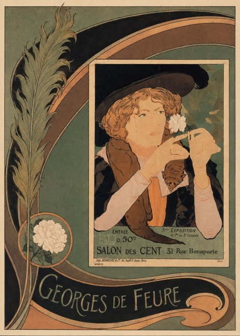 Georges de Feure Salon Des Cent No6 - Plakát