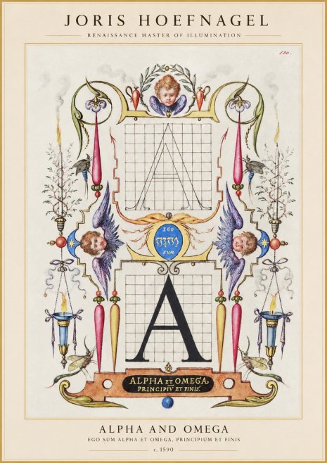 Joris Hoefnagel Alpha and Omega No1 - Plakát