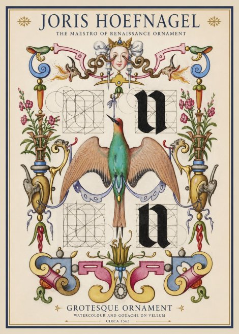 Joris Hoefnagel Grotesque Ornament No1 - Plakát