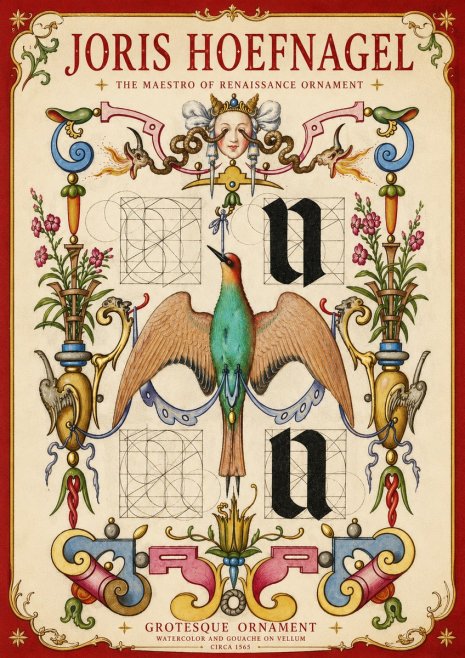 Joris Hoefnagel Grotesque Ornament No4 - Plakát