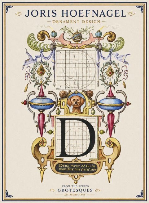 Joris Hoefnagel Illuminated Initial 'D' No2 - Plakát