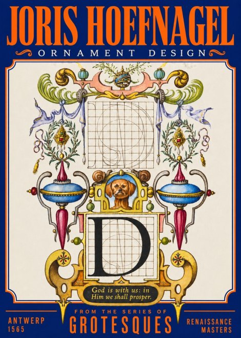 Joris Hoefnagel Illuminated Initial 'D' No3 - Plakát