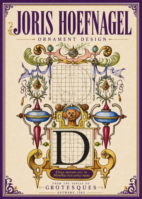 Joris Hoefnagel Illuminated Initial 'D' No5 - Plakát