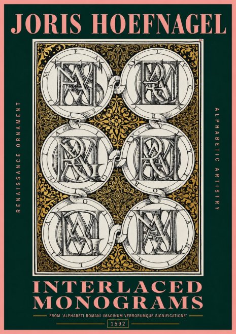 Joris Hoefnagel Interlaced Monograms No2 - Plakát