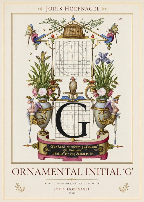 Joris Hoefnagel Ornamental Initial 'G' No1 - Plakát
