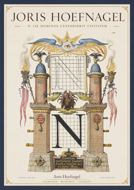 Joris Hoefnagel The Letter N No2 - Plakát