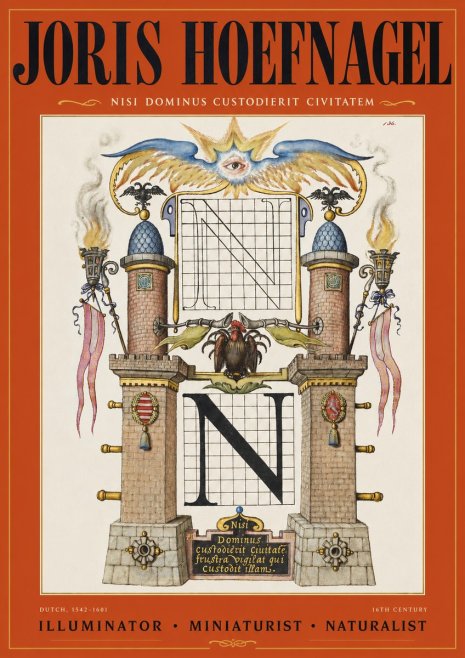 Joris Hoefnagel The Letter N No3 - Plakát