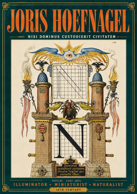 Joris Hoefnagel The Letter N No6 - Plakát