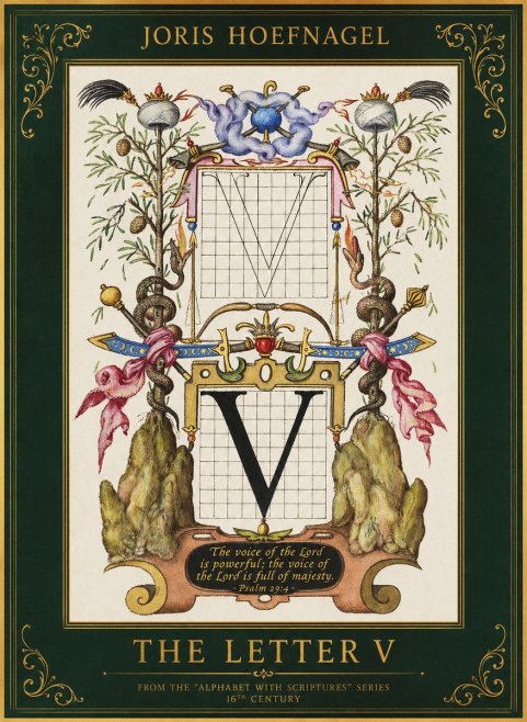Joris Hoefnagel The Letter V No1 - Plakát