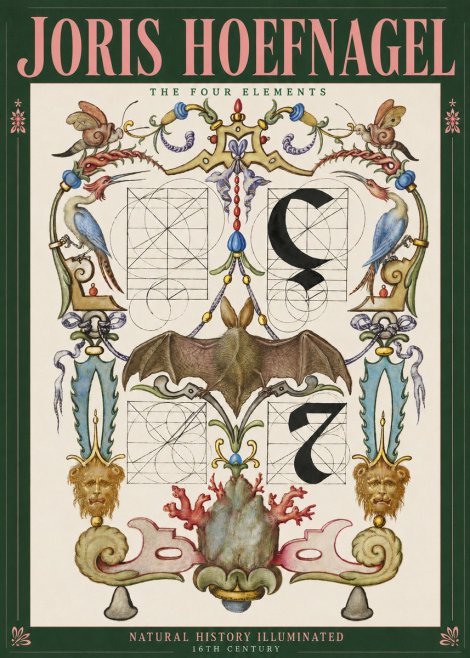 Joris Hoefnagel The Four Elements I No2 - Plakát