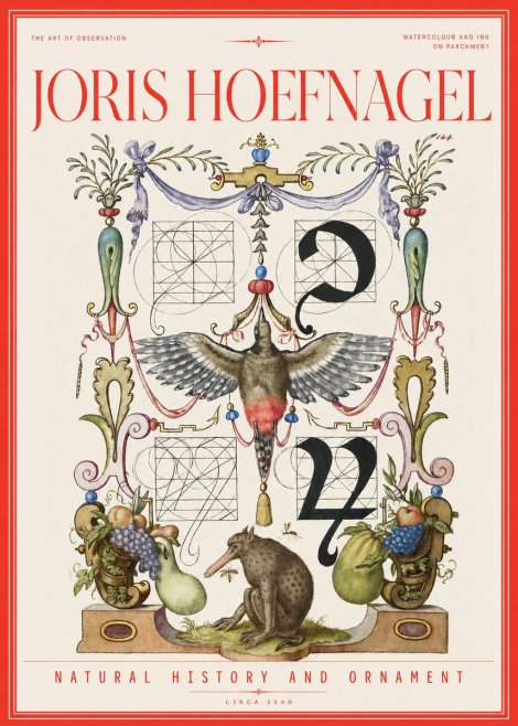 Joris Hoefnagel Study of Nature and Ornament No3 - Plakát