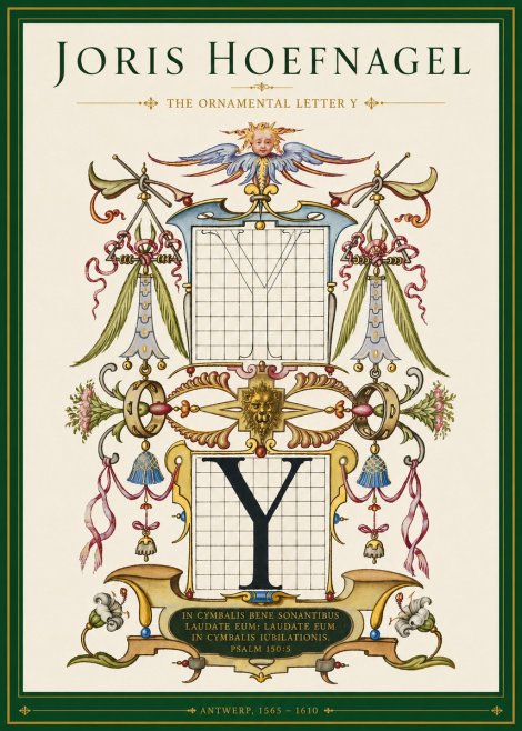Joris Hoefnagel The Ornamental Letter Y No3 - Plakát