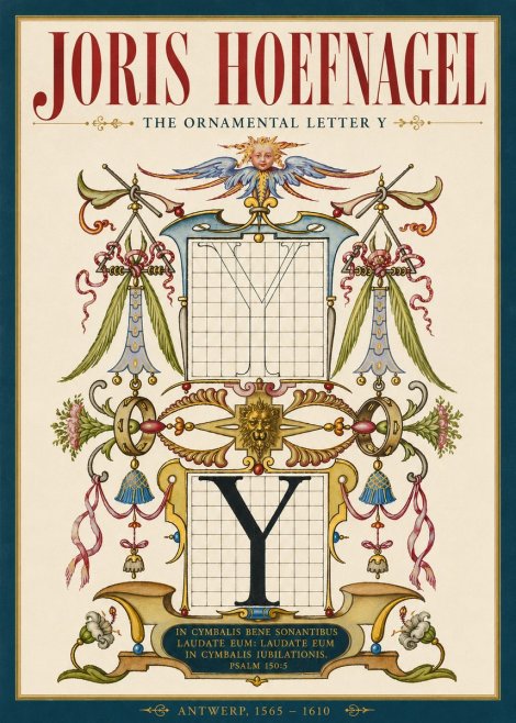 Joris Hoefnagel The Ornamental Letter Y No4 - Plakát