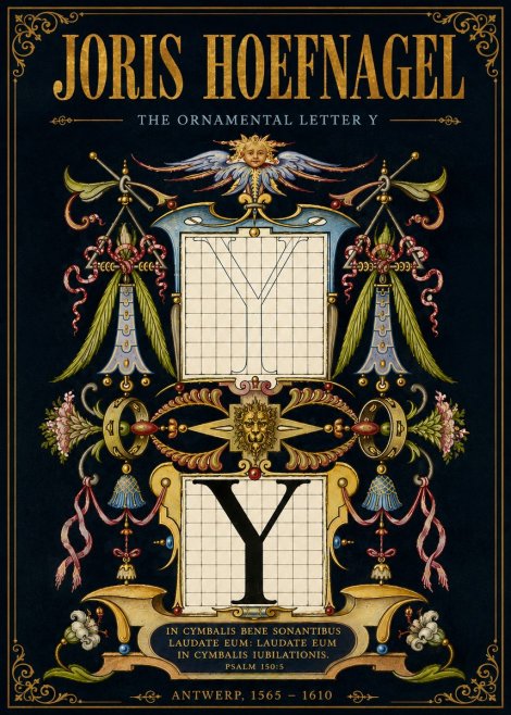 Joris Hoefnagel The Ornamental Letter Y No6 - Plakát