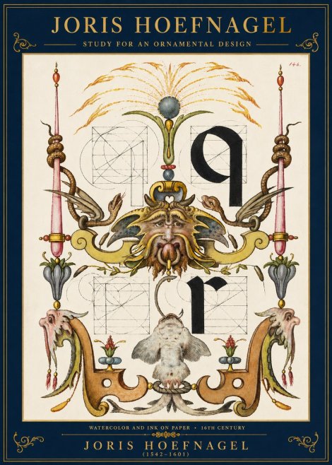 Joris Hoefnagel Ornamental Design I No3 - Plakát