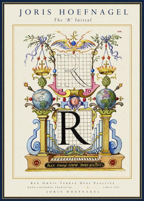 Joris Hoefnagel The 'R' Initial No1 - Plakát