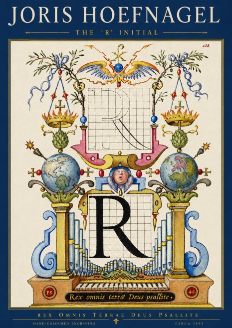 Joris Hoefnagel The 'R' Initial No3 - Plakát