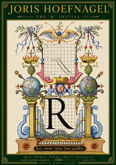 Joris Hoefnagel The 'R' Initial No5 - Plakát