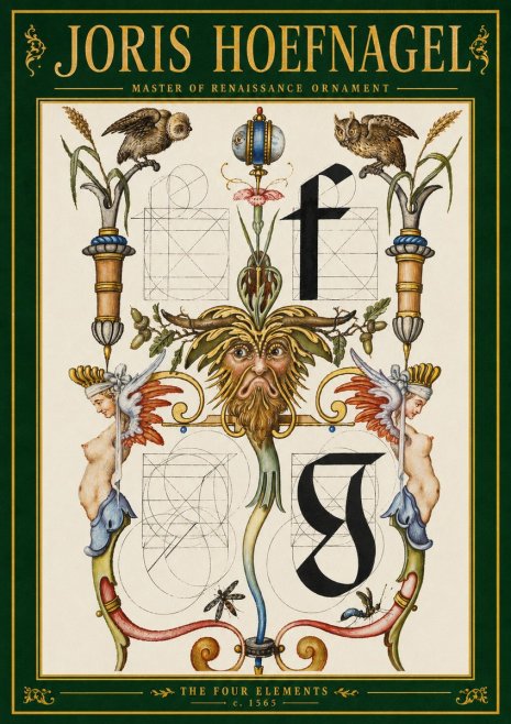 Joris Hoefnagel The Four Elements II No3 - Plakát