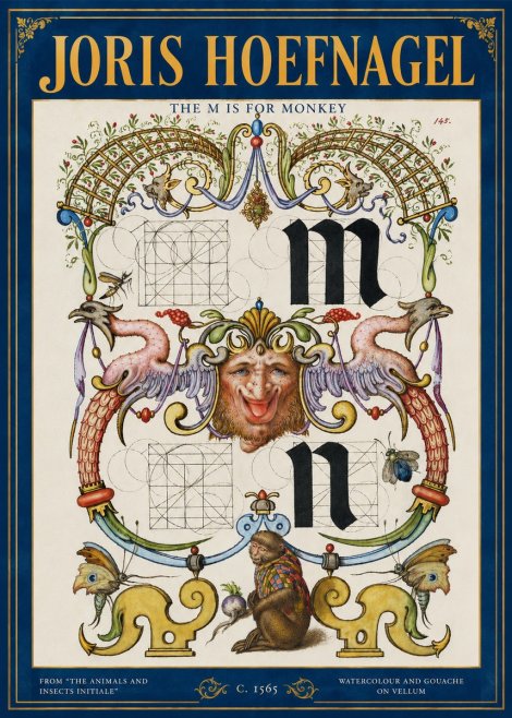 Joris Hoefnagel Grotesques and Ornaments No4 - Plakát