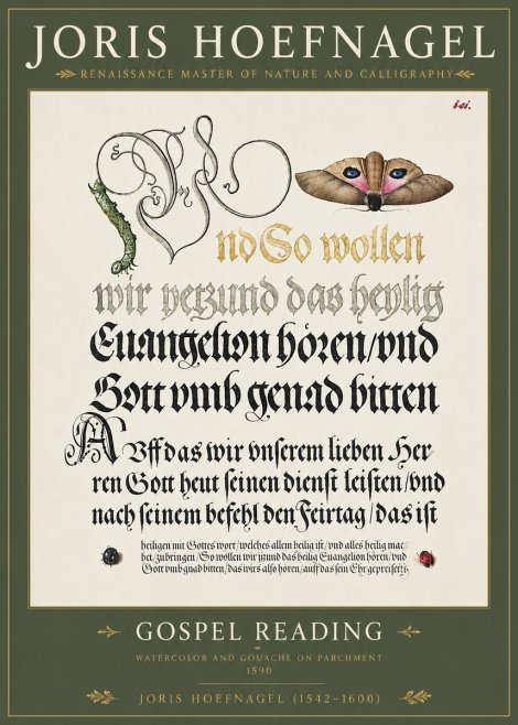 Joris Hoefnagel Gospel Reading No4 - Plakát