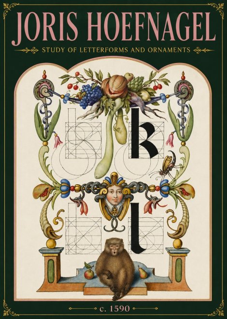 Joris Hoefnagel Study of Letterforms and Ornaments No6 - Plakát