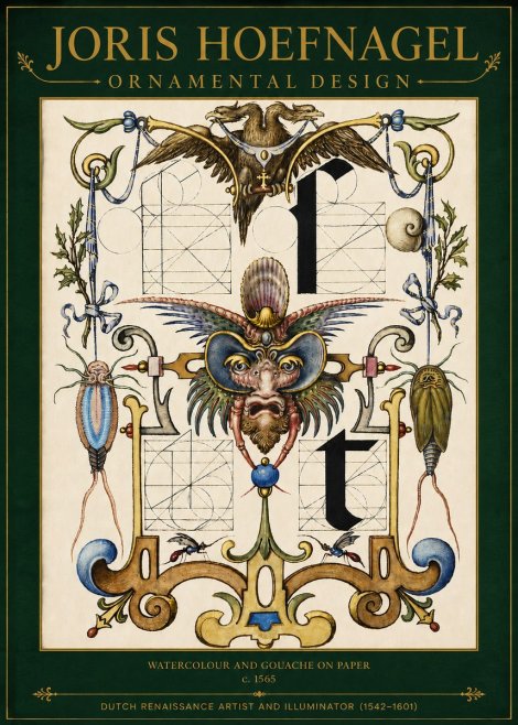 Joris Hoefnagel Ornamental Design II No3 - Plakát