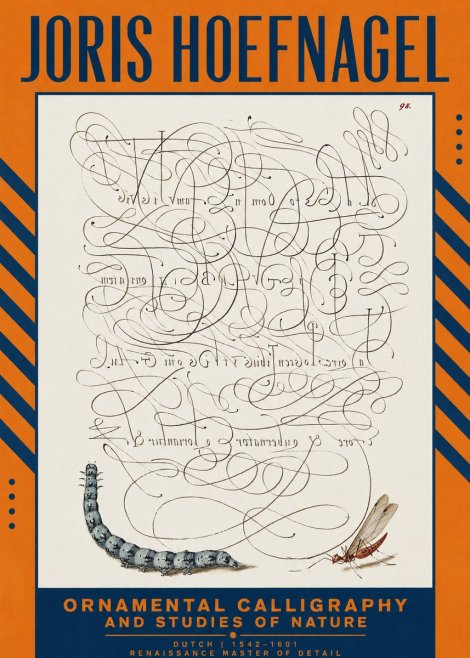 Joris Hoefnagel Ornamental Calligraphy and Studies of Nature No2 - Plakát