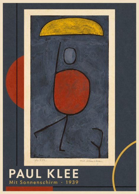 Paul Klee Mit Sonnenschirm No1 - Plakát