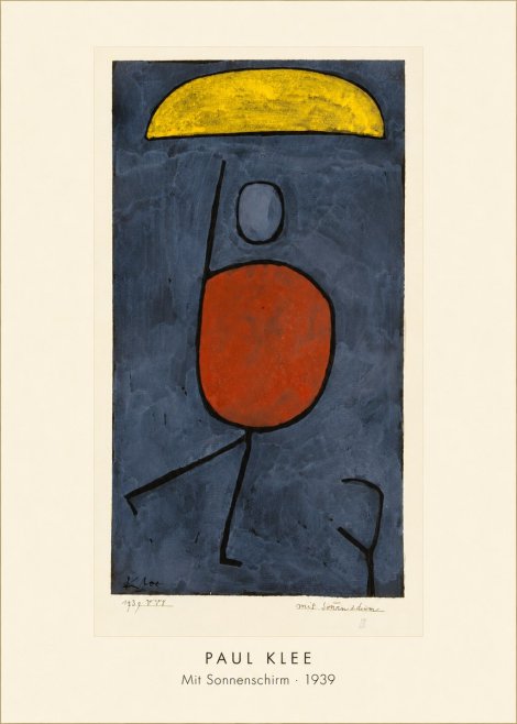 Paul Klee Mit Sonnenschirm No4 - Plakát