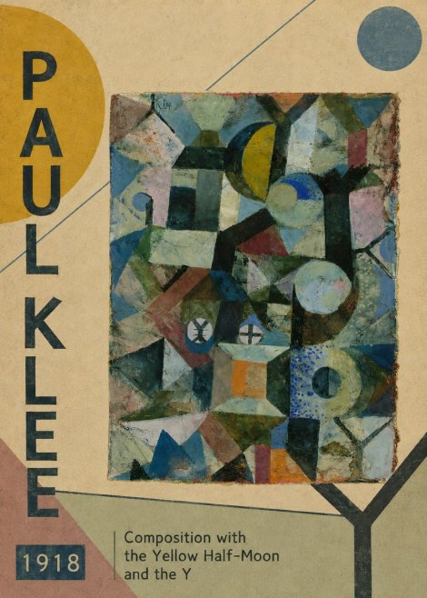 Paul Klee Composition with the Yellow Half-moon and the Y No3 - Plakát
