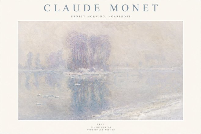 Monet Frosty Morning, Hoarfrost No1 - Plakát