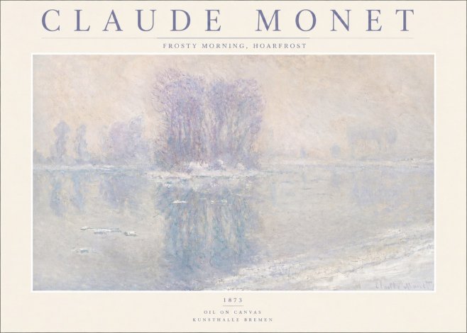 Monet Frosty Morning, Hoarfrost No2 - Plakát