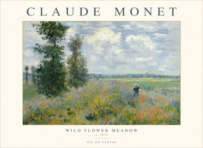 Monet Wild Flower Meadow No1 - Plakát