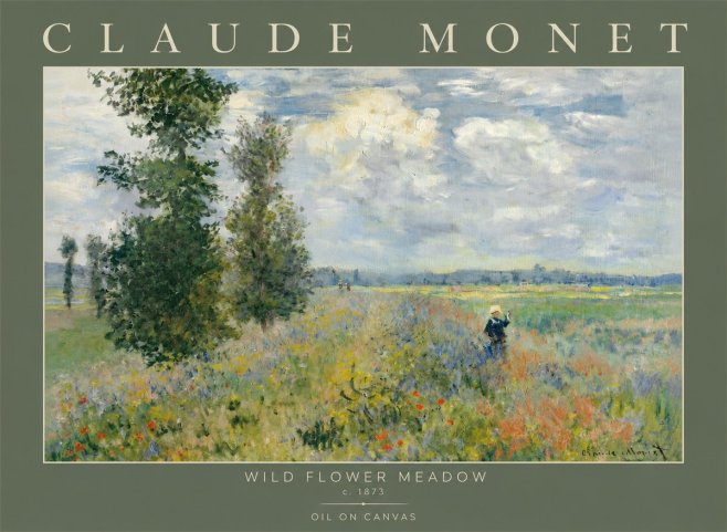 Monet Wild Flower Meadow No2 - Plakát