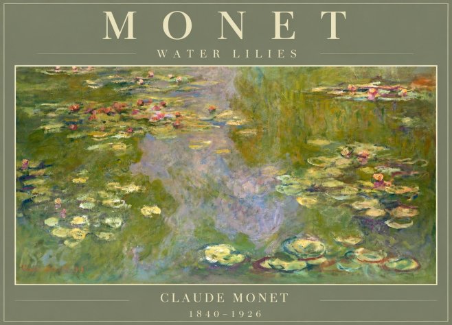 Monet Water Lilies V No2 - Plakát