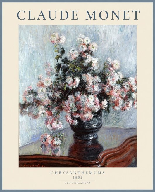 Monet Chrysanthemums No1 - Plakát