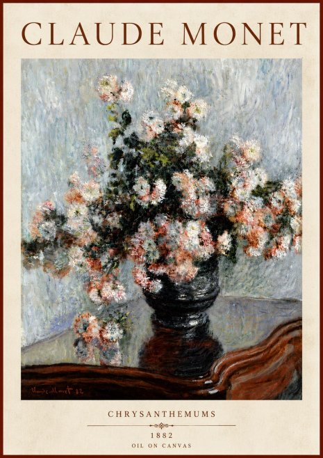 Monet Chrysanthemums No5 - Plakát